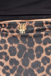 HYPE leopard print bodycon suspender mini skirt sample sale