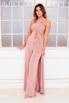 KIARA wide leg high waist trousers and robe set