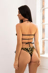 DARIA sequin Brazilian cut jewelled bikini set