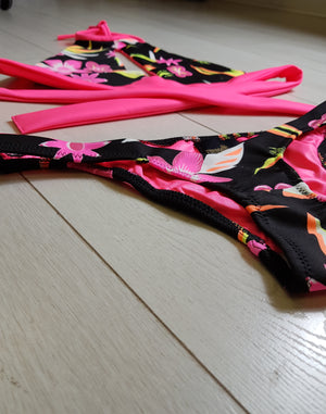 FREYA keyhole 2 piece neon print bikini set SAMPLE