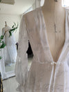 SCRIPT white sheer bridal beach gown cover up